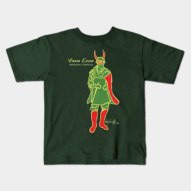 Grenada Vieux Coux Kids T-Shirt by @byleighart